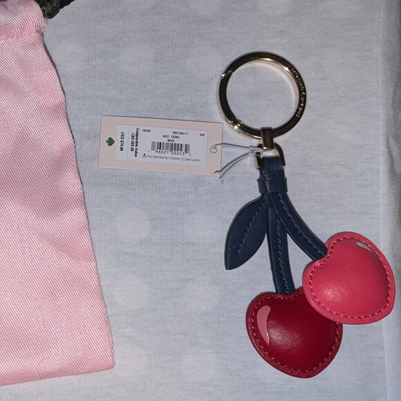 Kate Spade Cherry Purse Charm/Keychain - Picture 2 of 5